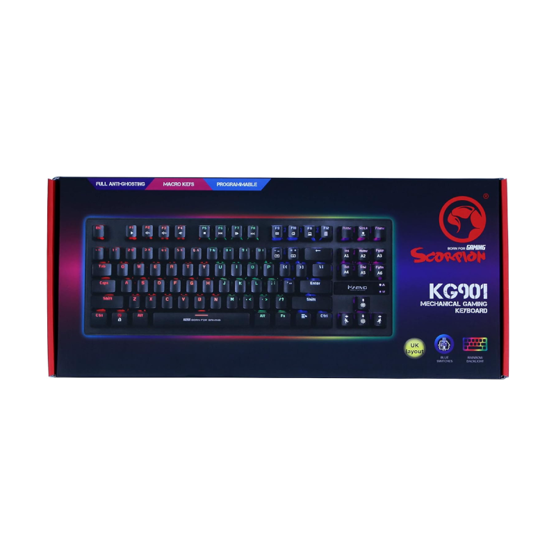 Marvo KG909 keyboard USB QWERTY UK English Black 4