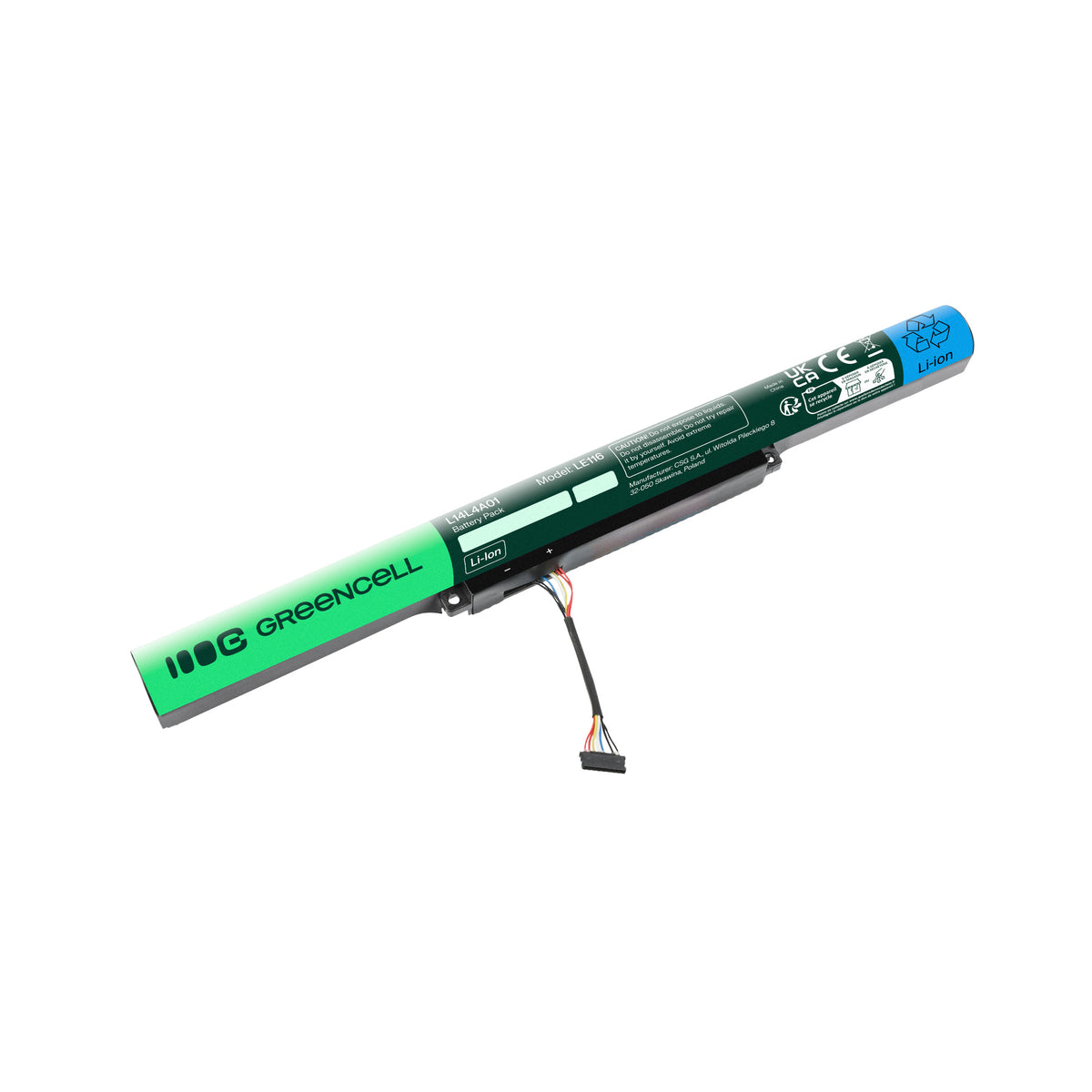 L14L4A01 Laptop Battery for Lenovo Z51, Z51-70, IdeaPad 500-15ISK, Green Cell 2200mAh 4