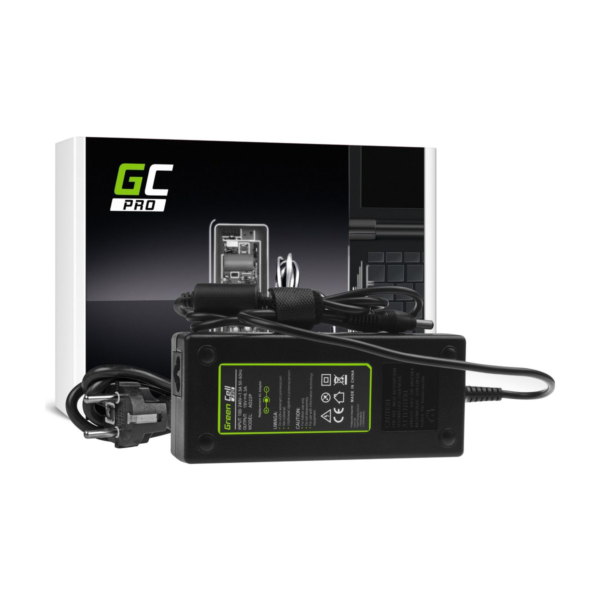 120W Laptop Charger for Asus G56 G60 K73, K73S, K73SD, Green Cell 19V 6.3A 1