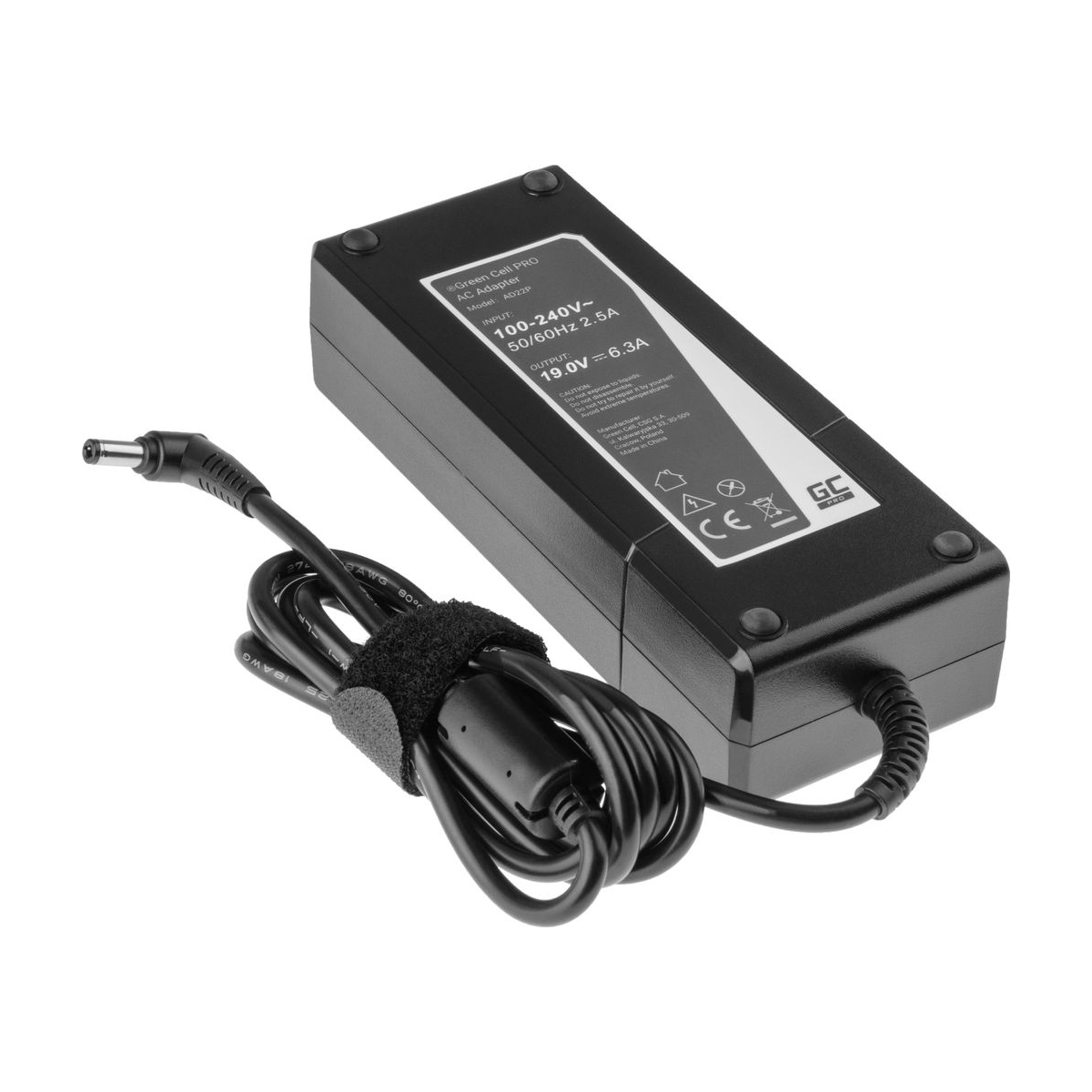 120W Laptop Charger for Asus G56 G60 K73, K73S, K73SD, Green Cell 19V 6.3A 3
