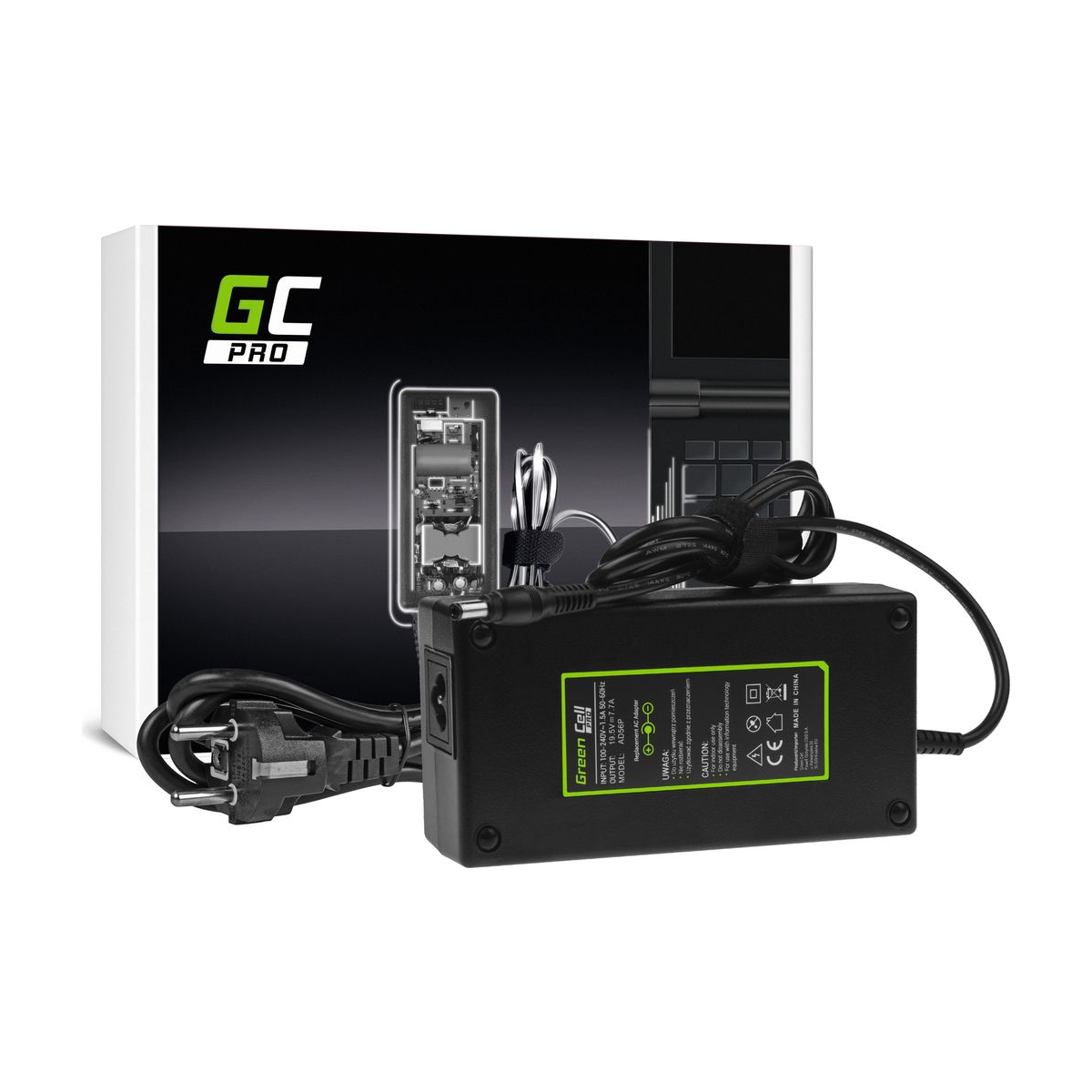 150W Laptop Charger for Asus G550, G551 G73, N751, Green Cell 19.5V 7.7A