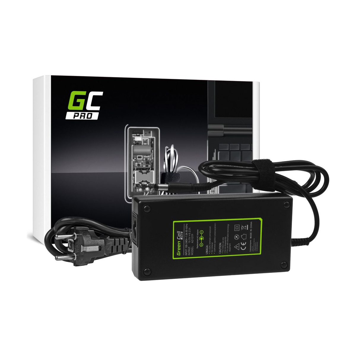 180W Laptop Charger for Dell Latitude E5510, E7240, E7440, Green Cell 19.5V 9.23A 1