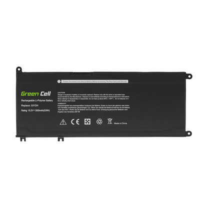 33YDH Laptop Battery for Dell Inspiron G3, 3579, 3779 G5, Green Cell 3400mAh 2