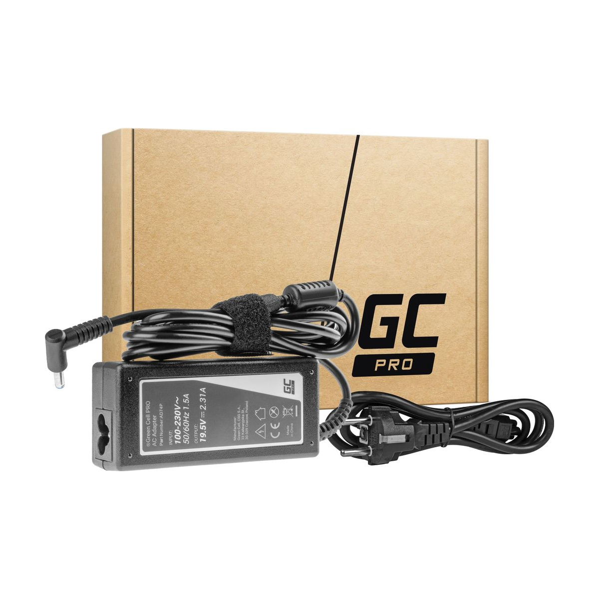 45W Laptop Charger for HP 250 G2 G3 G4 G5, 255 G2 G3 G4 G5, Green Cell 19.5V 2.31A
