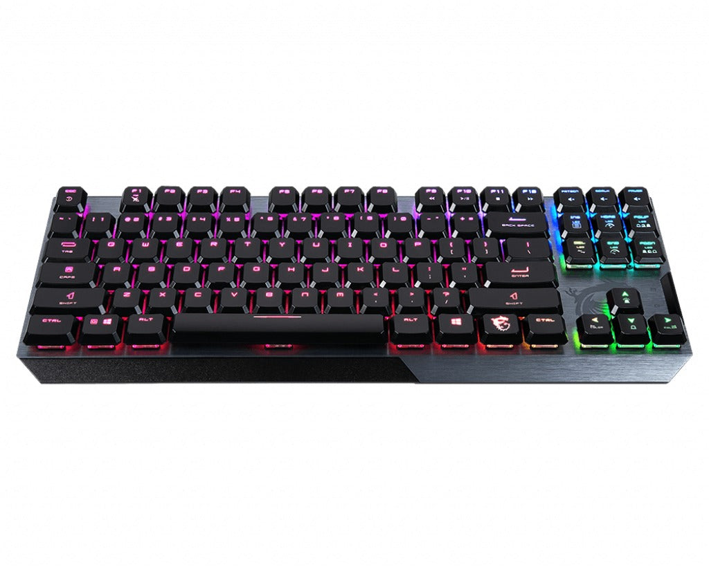 MSI VIGOR GK50 LOW PROFILE TKL Mechanical Gaming Keyboard 'UK-Layout, KAILH Low-Profile Switches, Multi-Layer RGB LED Backlit,