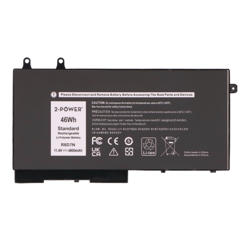 2-Power CBP4003A Laptop Battery for Dell Latitude 5400/5401/5410/5411/5500/5501/5510/5511 & Precision 3540/3541/3550/3551