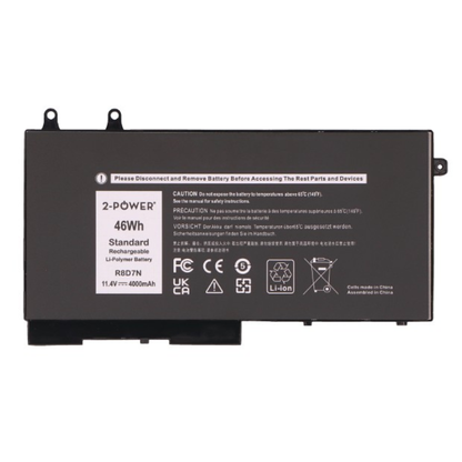 2-Power CBP4003A Laptop Battery for Dell Latitude 5400/5401/5410/5411/5500/5501/5510/5511 & Precision 3540/3541/3550/3551