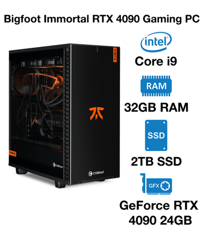 Bigfoot Immortal RTX 4090 Gaming PC | Intel Core i9 | 32GB RAM | 2TB SSD | GeForce RTX 4090 24GB | Windows 10 Pro