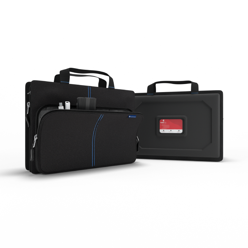 Explorer 5 Work In Case w Pocket 11" w  Shoulder Strap (Black) 9