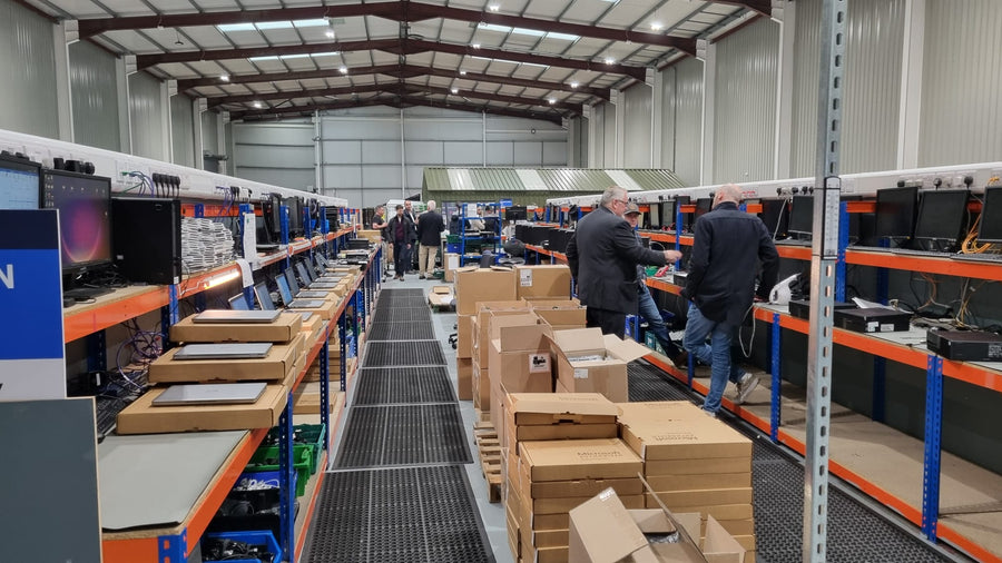 The refurbishing floor at GreenIT in Naas