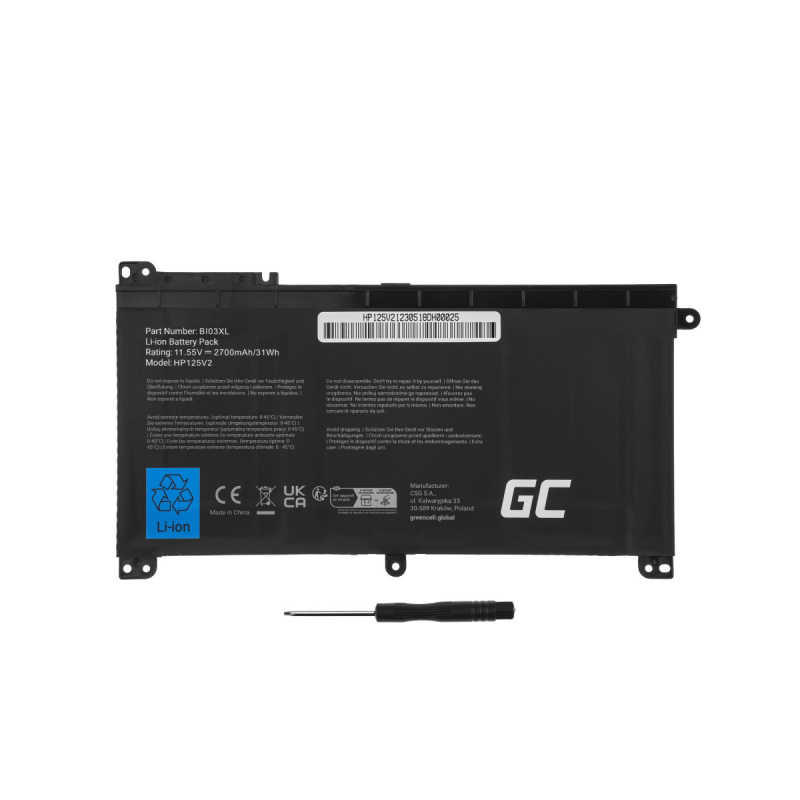 Green Cell Battery BI03XL ON03XL 2