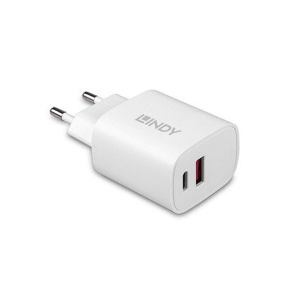 Lindy 20W USB Type A and C Charger