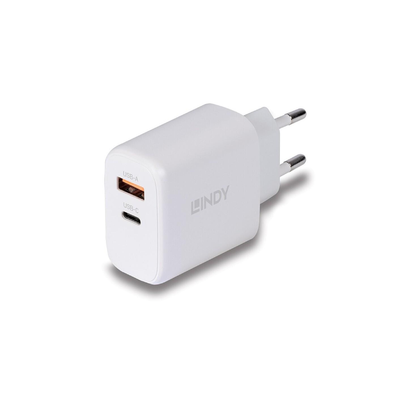 Lindy 20W USB Type A and C Charger