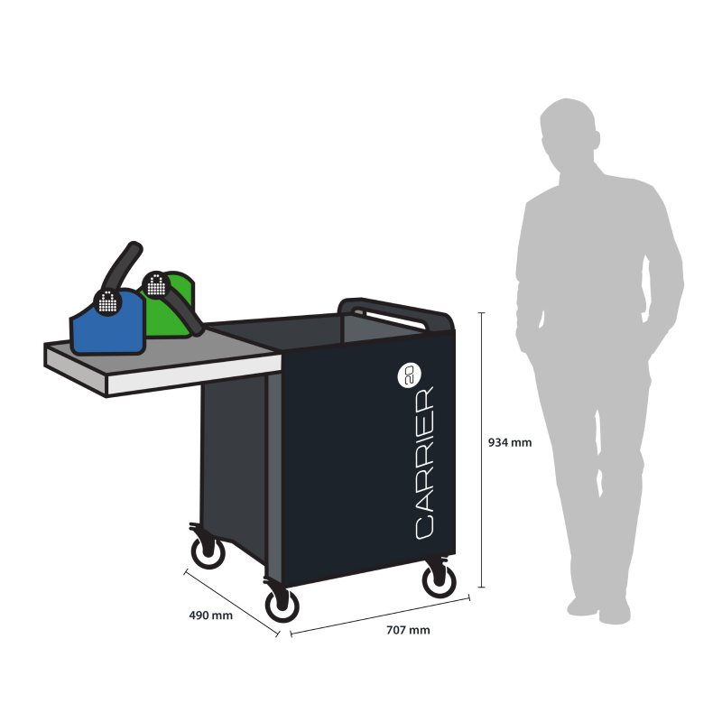 Lock n Charge Carrier 20 Mk5 Cart for <13" Devices 4