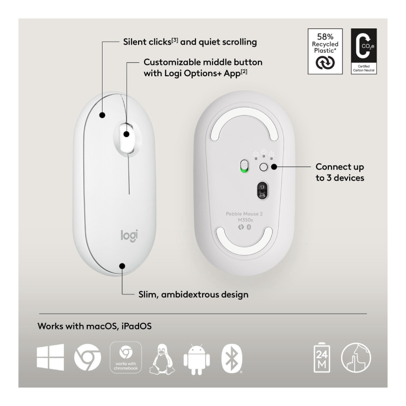 Logitech Pebble 2 M350s 4