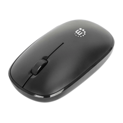 Manhattan MW3050 Wireless Optical Mouse, Black, 1200dpi, 2.4Ghz (up to 10m), USB