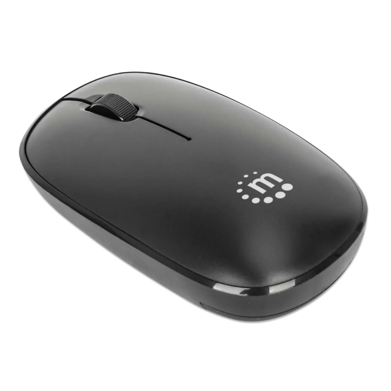 Manhattan MW3050 Wireless Optical Mouse, Black, 1200dpi, 2.4Ghz (up to 10m), USB