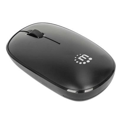 Manhattan MW3050 Wireless Optical Mouse, Black, 1200dpi, 2.4Ghz (up to 10m), USB