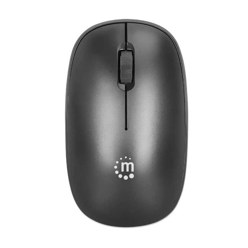 Manhattan MW3050 Wireless Optical Mouse, Black, 1200dpi, 2.4Ghz (up to 10m), USB