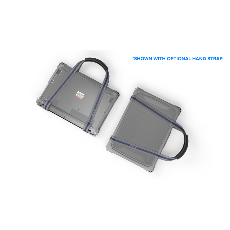 MaxCases Extreme Shell-F3 Slide Chromebook Case for Lenovo 500e G5 Chromebook (Gray/Clear)