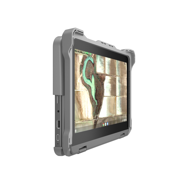 MaxCases Extreme Shell-F Slide Case for Lenovo 300e/500e G3 Chromebook/Windows 11" (Gray/Clear)