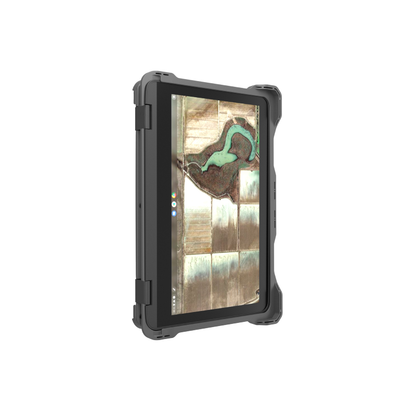 MaxCases Extreme Shell-F Slide Case for Lenovo 300e/500e G3 Chromebook/Windows 11" (Gray/Clear)