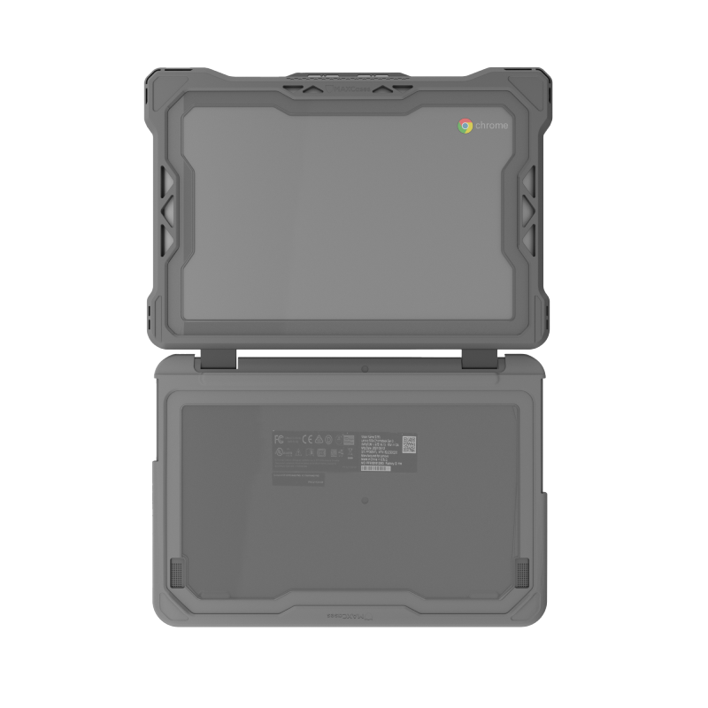 MaxCases Extreme Shell-F Slide Case for Lenovo 300e/500e G3 Chromebook/Windows 11" (Gray/Clear)