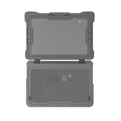MaxCases Extreme Shell-F Slide Case for Lenovo 300e/500e G3 Chromebook/Windows 11" (Gray/Clear)