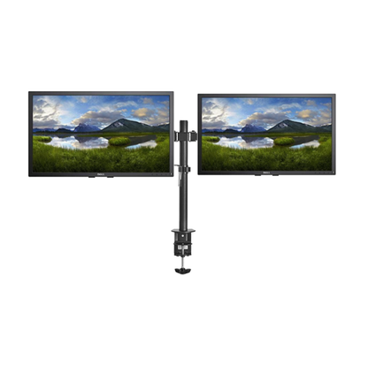 2x Dell P2018H 22" Monitor + Dual Arm Stand Bundle