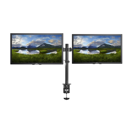 2x Dell P2018H 22" Monitor + Dual Arm Stand Bundle