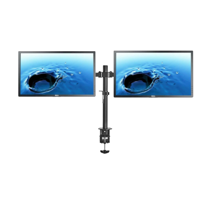 2x Dell P2014 22" Monitor + Dual Arm Stand Bundle