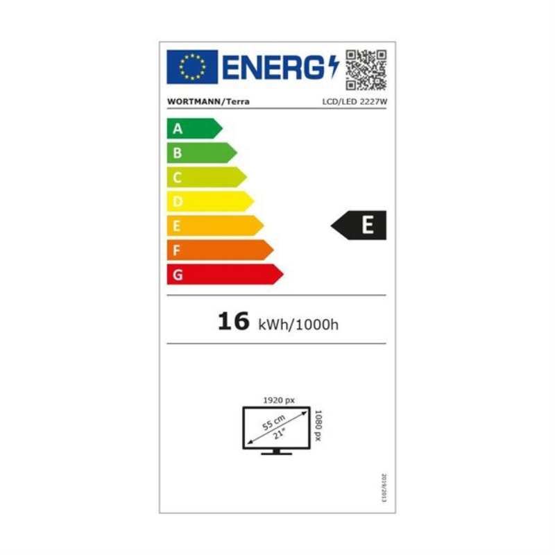 TERRA LCD LED 2227W black HDMI DP GREENLINE PLUS 5