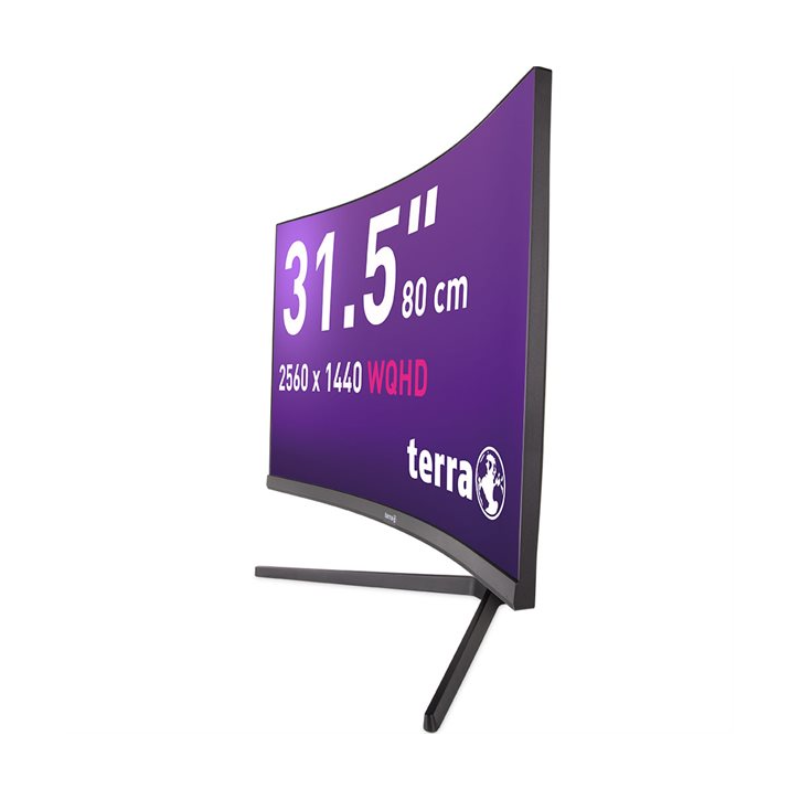 TERRA LCD LED 3285W HA black CURVED USB C HDMI DP 1 2