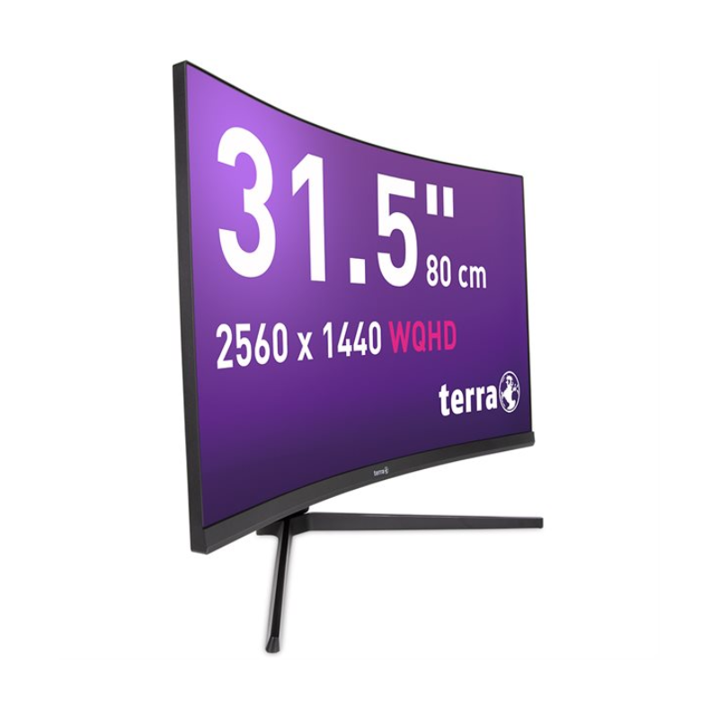 TERRA LCD LED 3285W HA black CURVED USB C HDMI DP 3 2