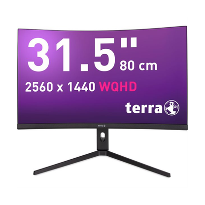 TERRA LCD LED 3285W HA black CURVED USB C HDMI DP