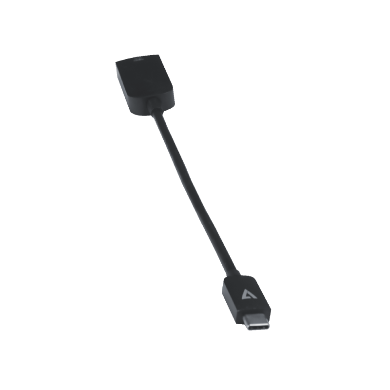 V7 Black USB Video Card USB C Male to HDMI Female 3