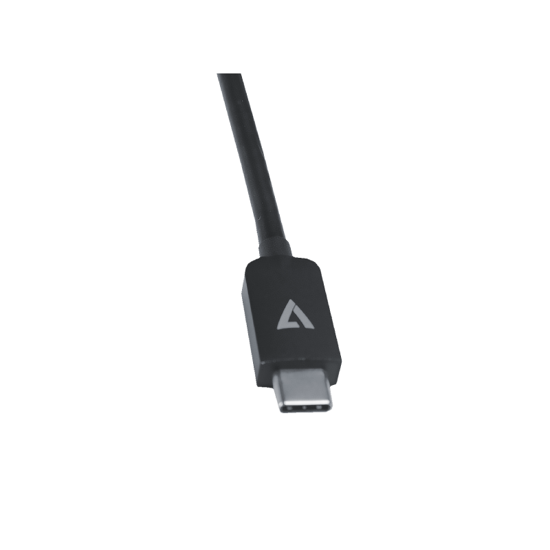 V7 Black USB Video Card USB C Male to HDMI Female 5