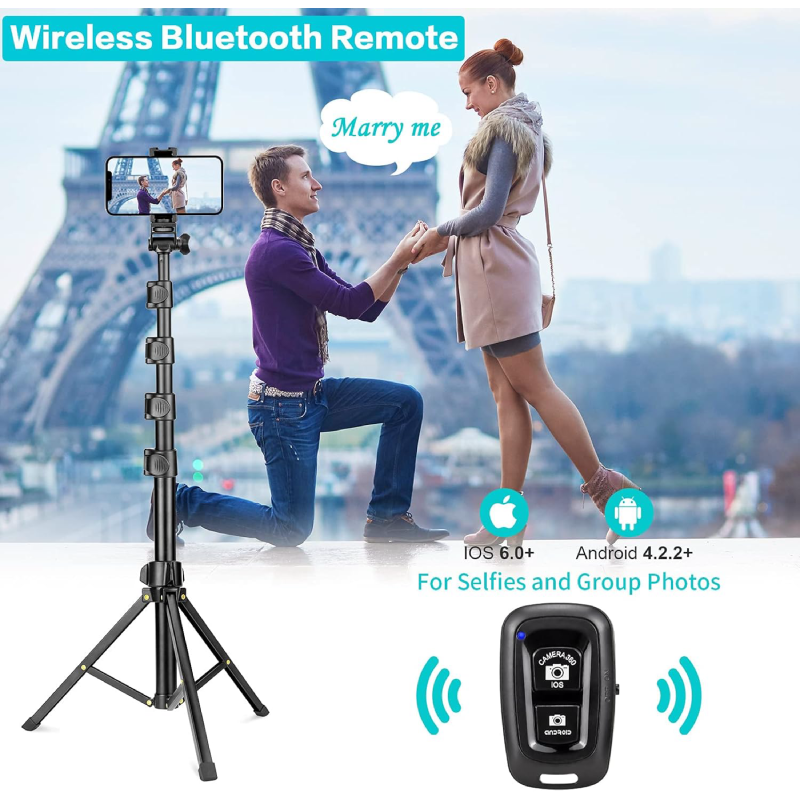 YOTOCversion 1.7 Meter Phone Tripod 1