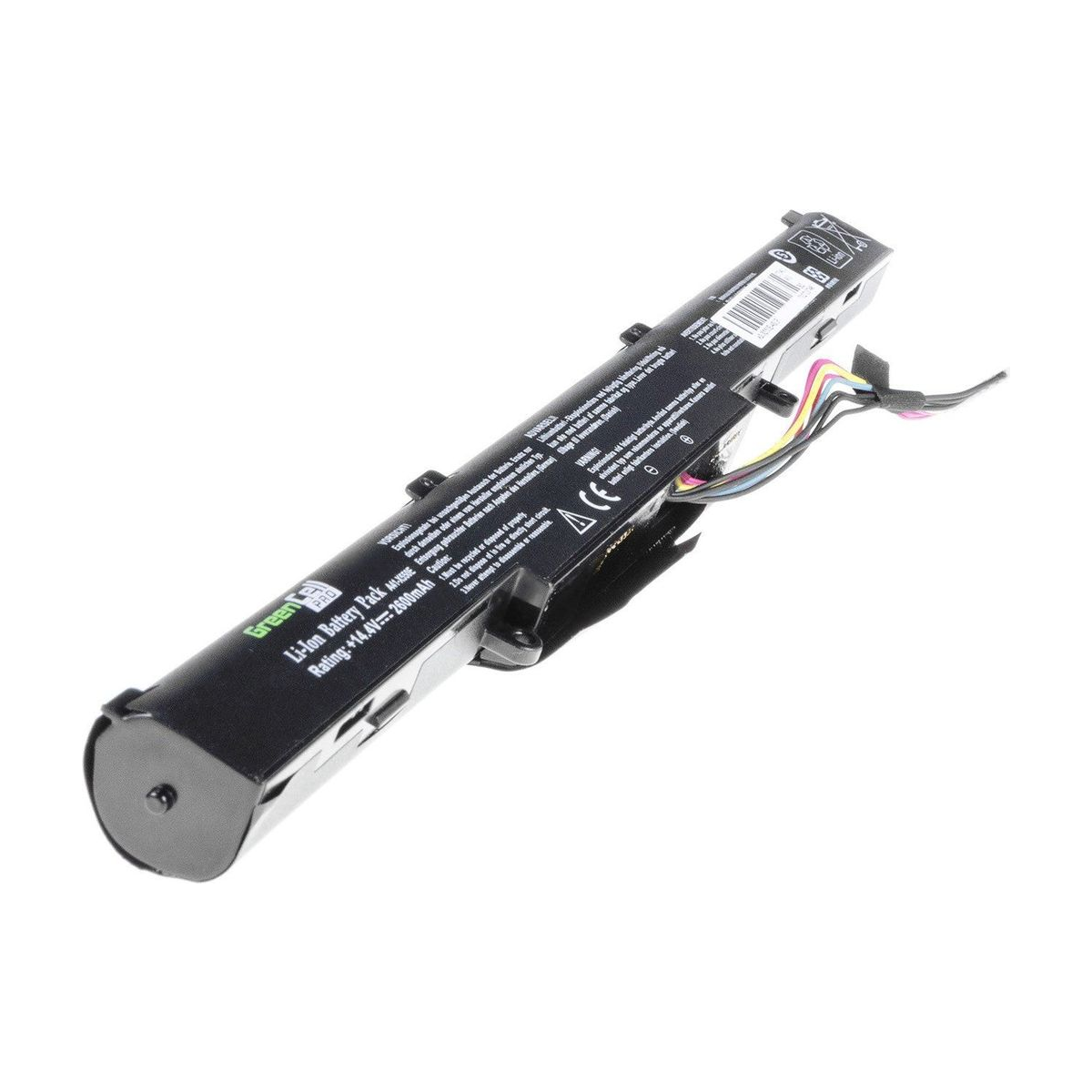 A41-X550E Laptop Battery for Asus A450, A550, F550, Green Cell 2600mAh 2