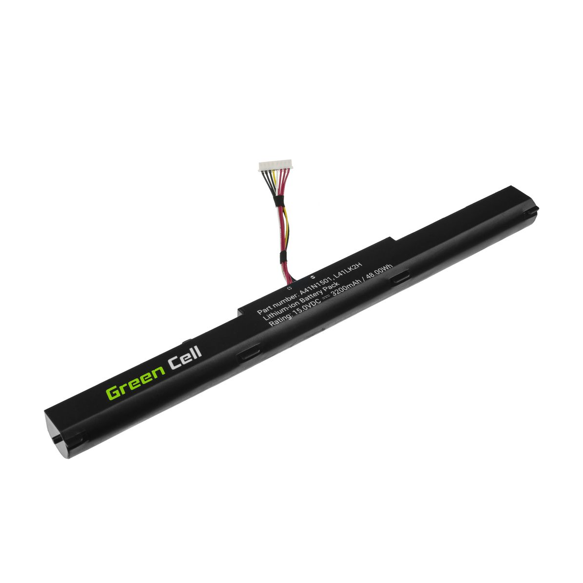 A41N1501 Laptop Battery for Asus ROG GL752, GL752V, GL752VW, Green Cell 3200mAh 1