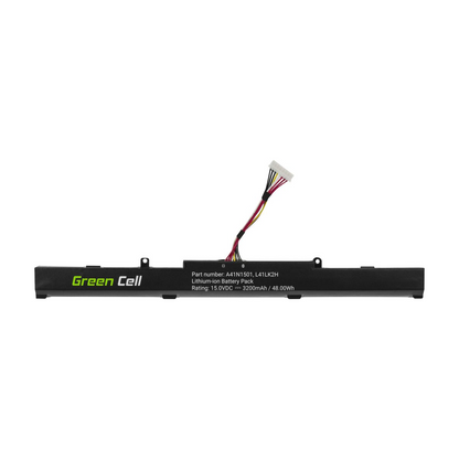 A41N1501 Laptop Battery for Asus ROG GL752, GL752V, GL752VW, Green Cell 3200mAh 2