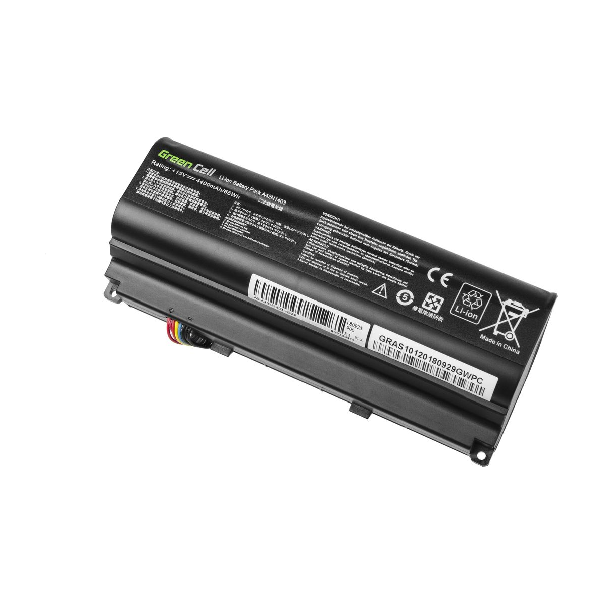 A42N1403 Laptop Battery for Asus ROG G751, G751J, G751JL, Green Cell 4400mAh 1
