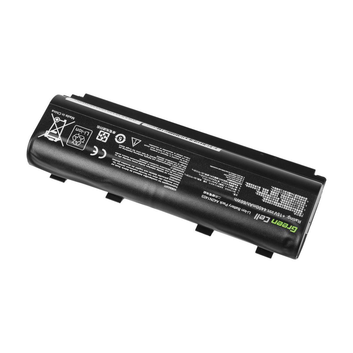 A42N1403 Laptop Battery for Asus ROG G751, G751J, G751JL, Green Cell 4400mAh 2