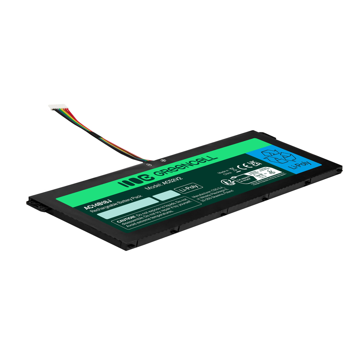 AC14B13J Laptop Battery for Acer Aspire 3, A315-23, A315-55G, Green Cell 3600mAh 4
