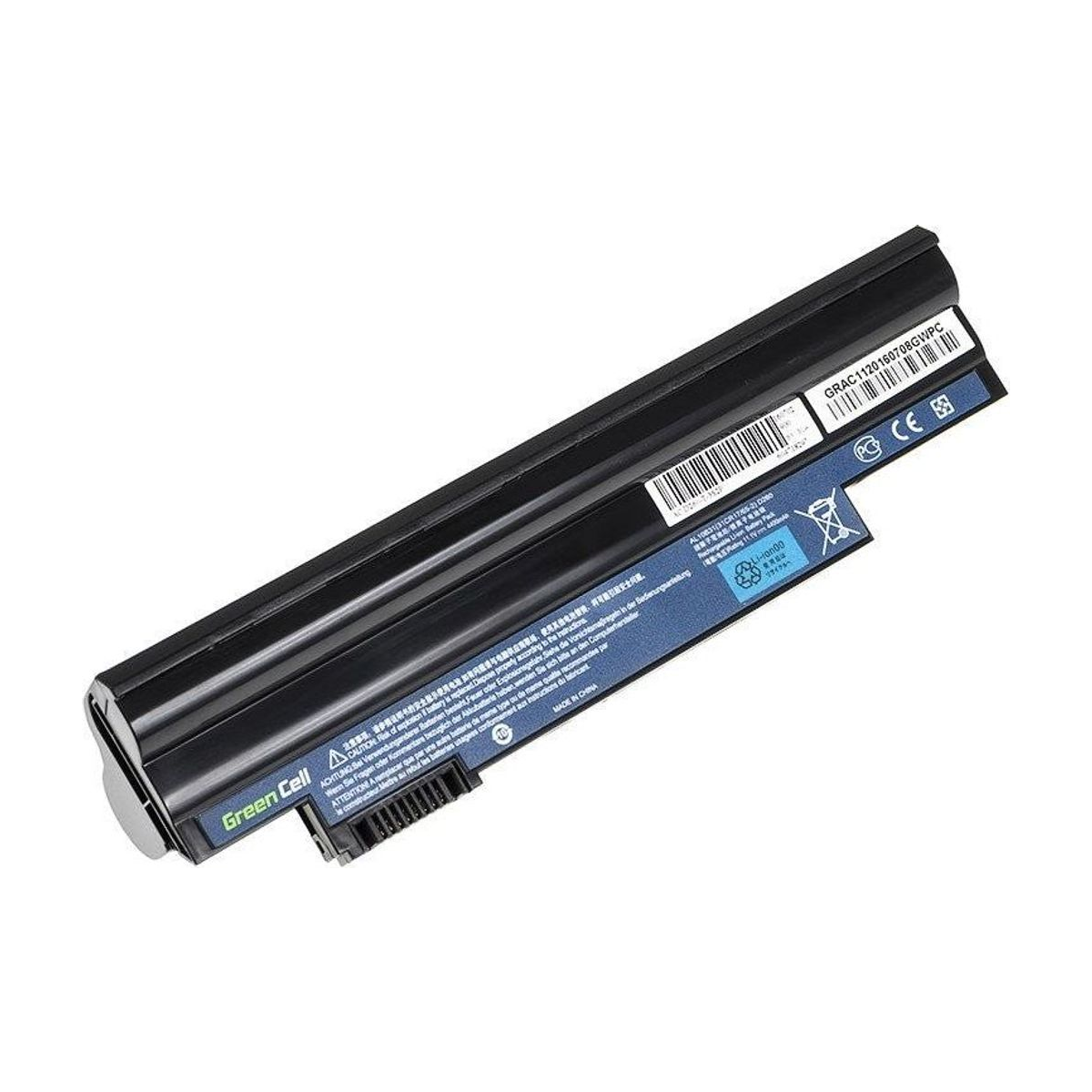 AL10A31 Laptop Battery for Acer Aspire One 522, 722, D255, Green Cell 4400mAh 1
