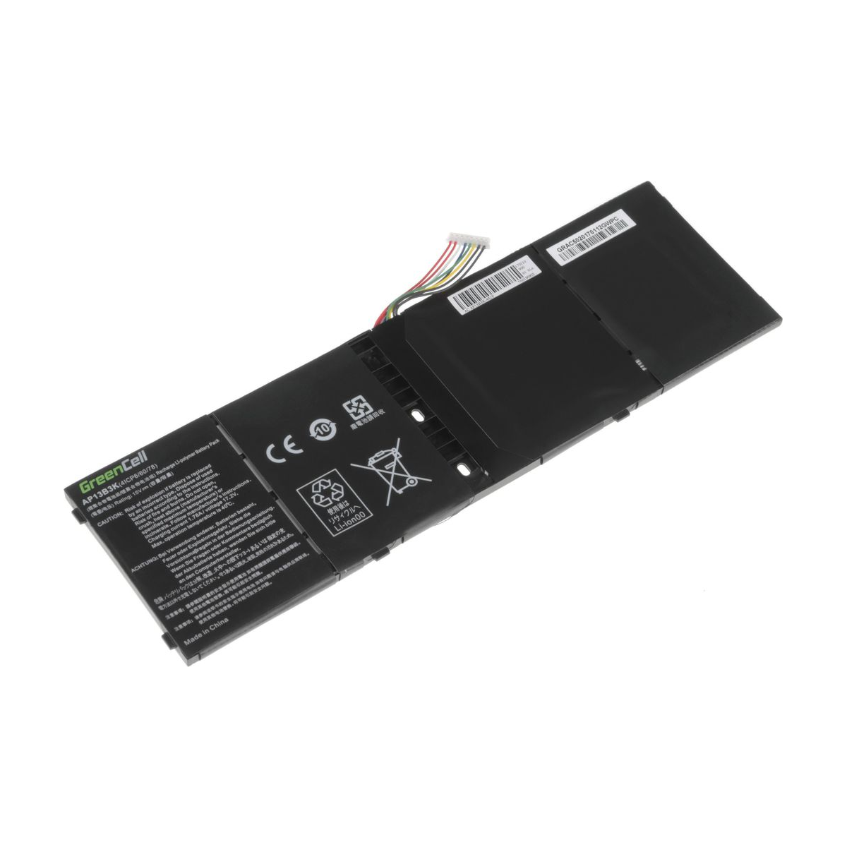 AP13B3K Laptop Battery for Acer Aspire ES1-511, V5-552, V5-552P, Green Cell 3400mAh 1