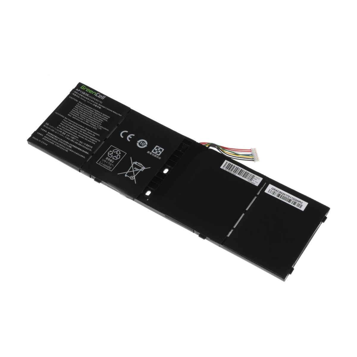 AP13B3K Laptop Battery for Acer Aspire ES1-511, V5-552, V5-552P, Green Cell 3400mAh 2