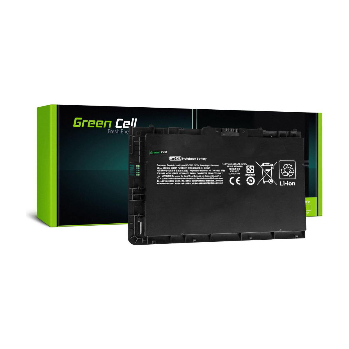 BA06XL Laptop Battery for HP EliteBook Folio 9470m, 9480m, Green Cell 3500mAh