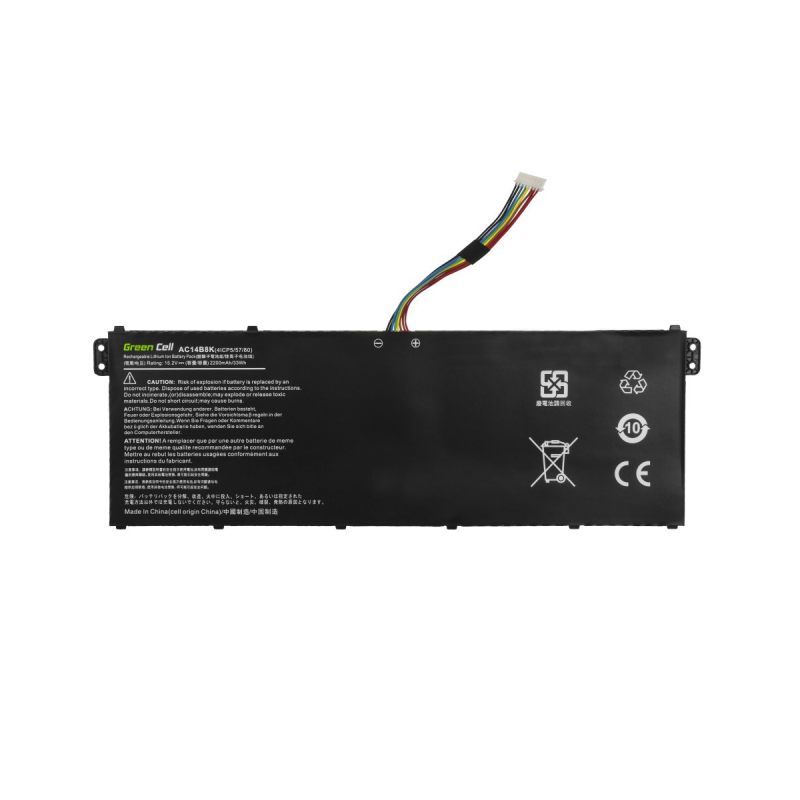 bateria green cell ac14b3k ac14b8k do acer aspire 5 a515 a517 r15 r5 571t spin 3 sp315 51 sp513 51 swift 3 sf314 52 1