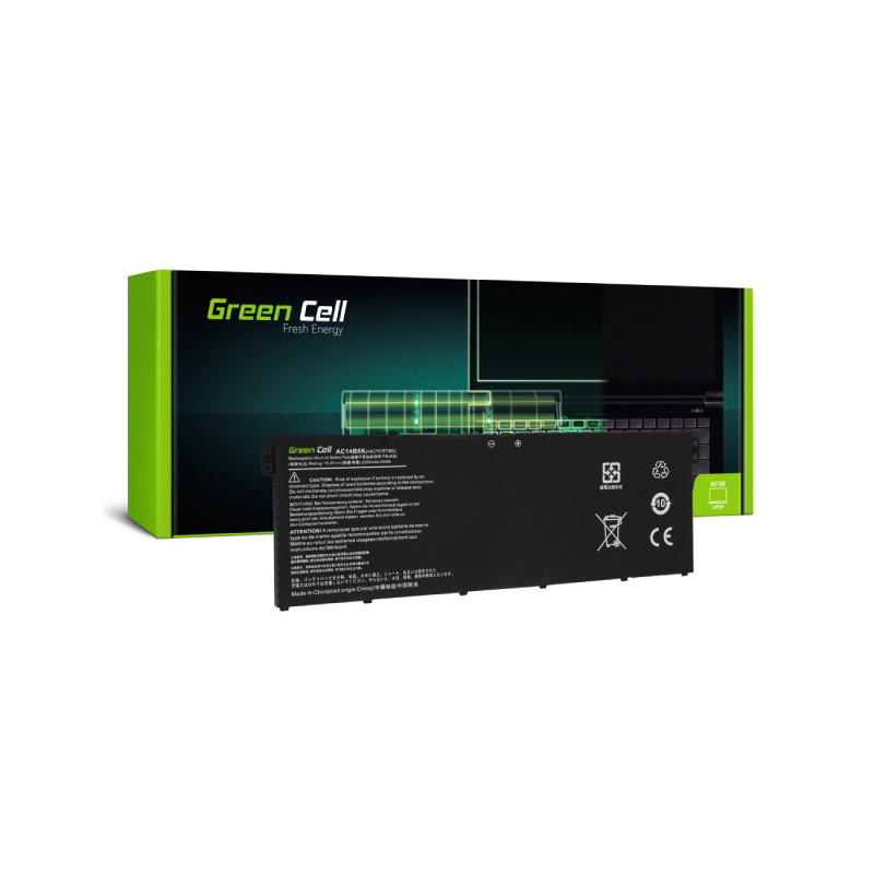 bateria green cell ac14b3k ac14b8k do acer aspire 5 a515 a517 r15 r5 571t spin 3 sp315 51 sp513 51 swift 3 sf314 52